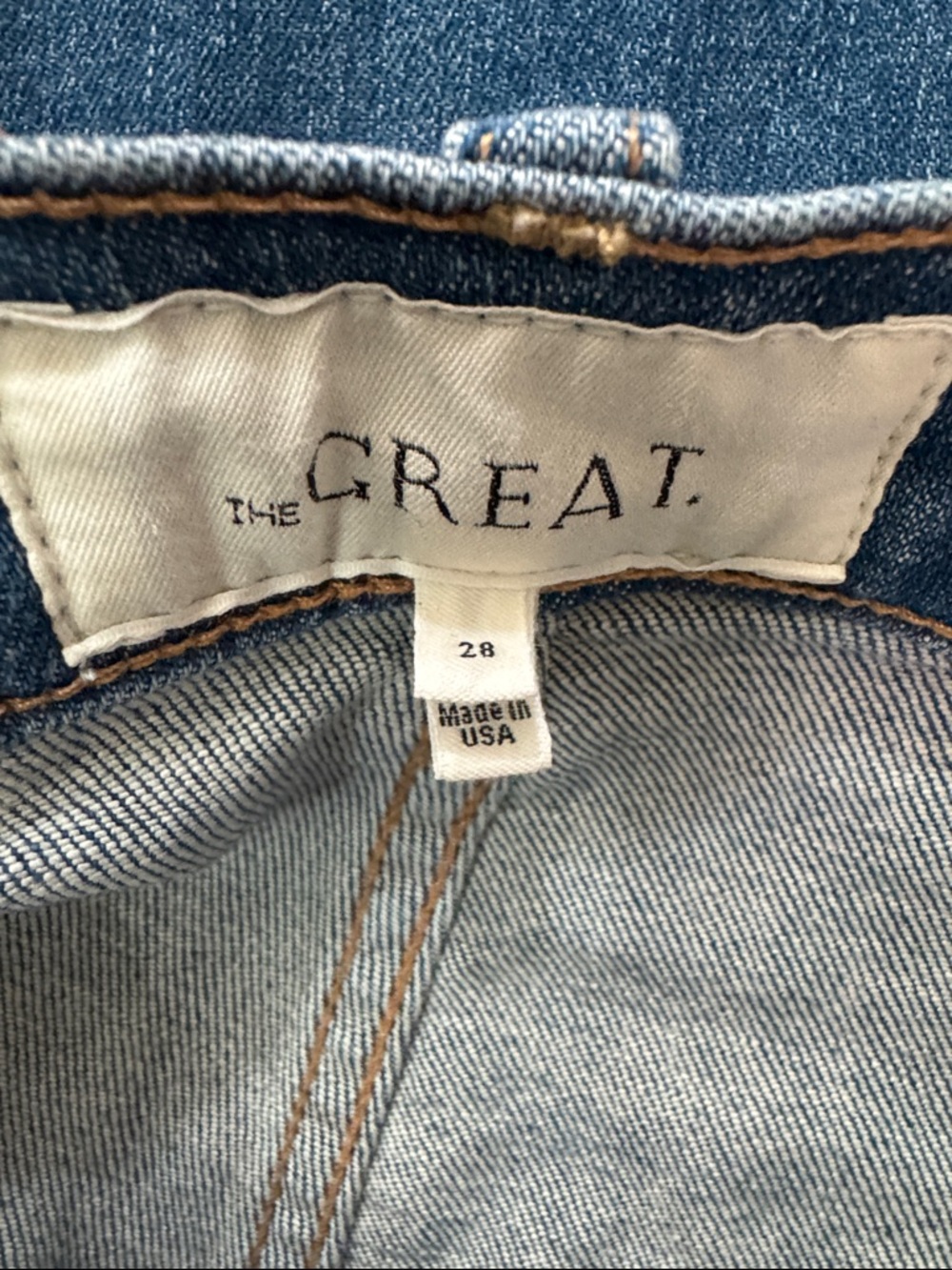 The Great Sea Crop Jeans Flare Clearwater Wash size 28 - Picture 9 of 10